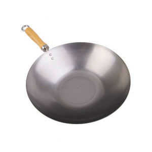 30cm carbon steel stir fry wok