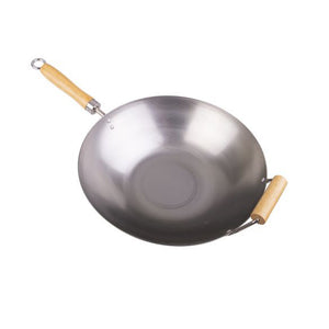 36cm carbon steel stirfry wok