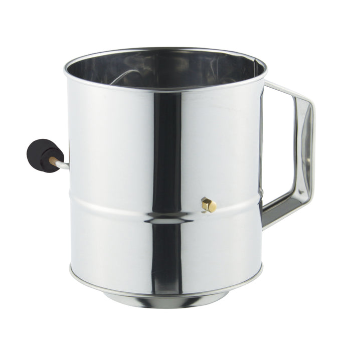 Avanti Stainless Steel Flour Sifter with Crank Handle