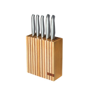 Furi Pro Wood Knife Block Set 7pc - FREE SHIPPING