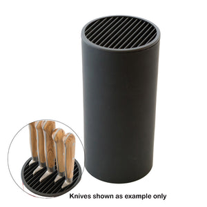 Icon Chef Round Bamboo Knife Block Black
