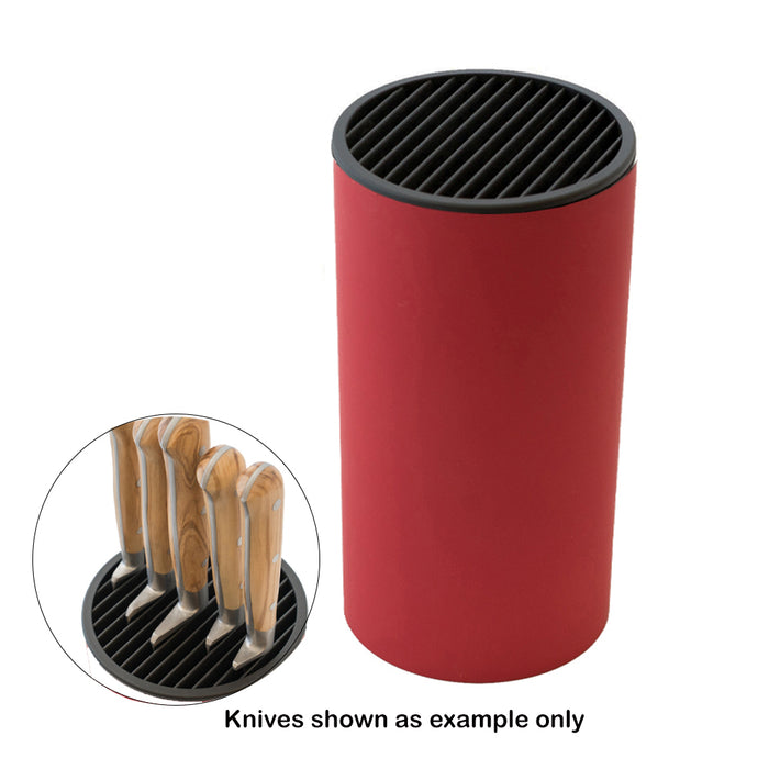 Icon Chef Round Knife Block Red