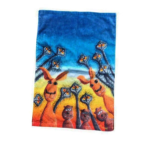 Bees Knees Tea Towel Peeking Emus 50x70cm